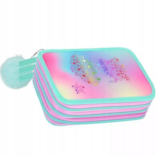 PIÓRNIK TRZYKOMOROWY Z WYPOSAŻENIEM DLA DZIEWCZYNKI OMBRE KOT PIES KOTKIEM na Arena.pl