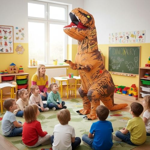 Przebranie dmuchany T-rex na Arena.pl