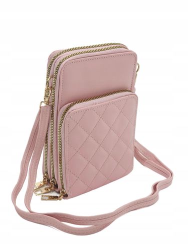 Victoria J torebka rowerówka portfel etui na telefon pikowanie różowy HD473 na Arena.pl