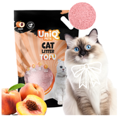 Żwirek tofu dla kotów brzoskwinia ekologiczny biodegradowalny 5kg UNIQ PETS