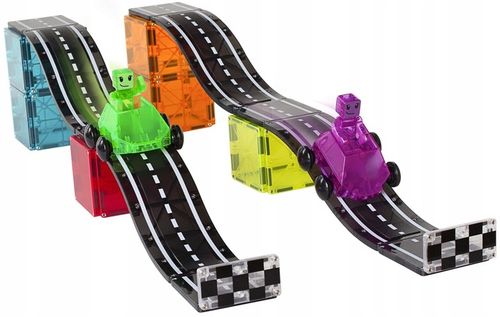 MAGNA-TILES KLOCKI MAGNETYCZNE DOWNHILL DUO TOR WYŚCIGOWY 40 EL. na Arena.pl