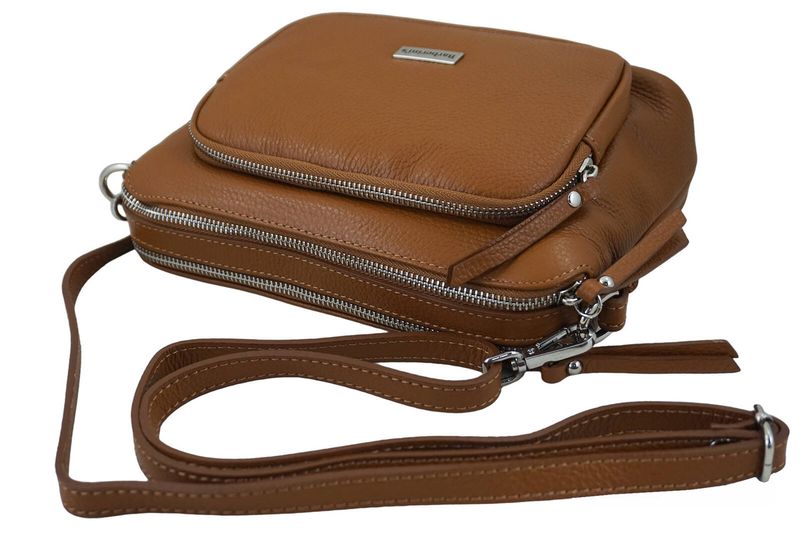 Listonoszka damska codzienna - Brązowa jasna zdjęcie 5