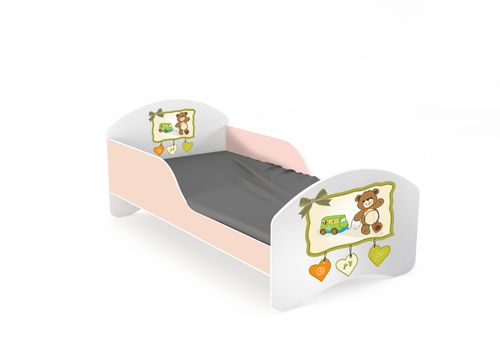 Łóżko dziecięce LEO2 160x70 różowe na Arena.pl