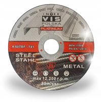 100 szt TARCZA TARCZE DO CIĘCIA METALU STALI 125x1,6 INOX MOCNE