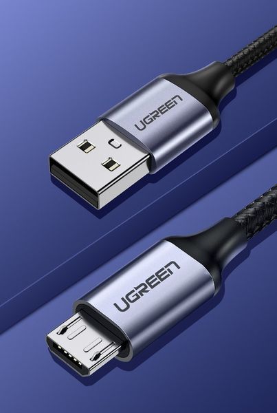 kabel przewód usb - micro usb 1m szary zdjęcie 3