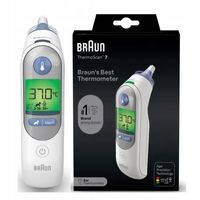 BRAUN TERMOMETR BEZDOTYKOWY DOUSZNY IRT6520 DOKŁADNY DO UCHA