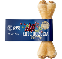 JOHN DOG Kość do żucia ze żwaczem penisem żurawiną gryzak przysmak psa 12cm