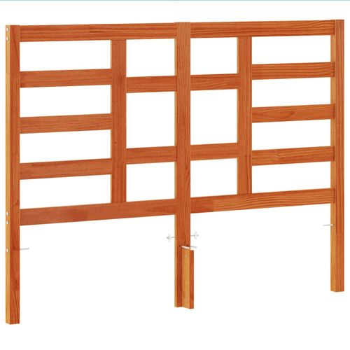 Wezgłowie do łóżka, woskowy brąz, 135 cm, lite drewno sosnowe na Arena.pl