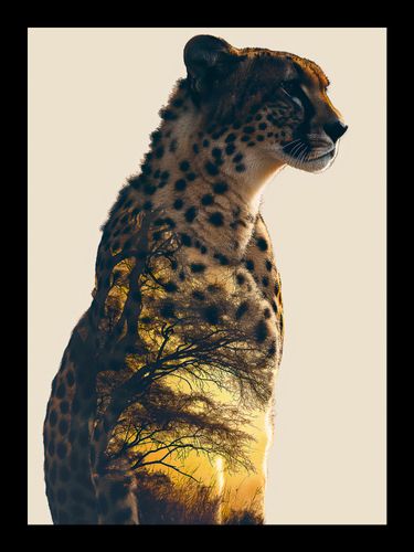 Plakat 13x18cm Gepard Duch Sawanny na Arena.pl