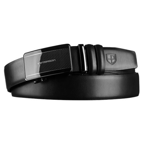 czarny pasek męski z automatyczną klamrą wykonany na Arena.pl