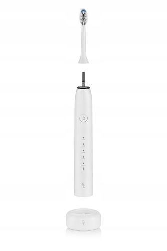 Szczoteczka soniczna do zębów 84tys r/min 5 Tryb 4 Końcówki INDUKCJA BIAŁA na Arena.pl