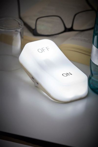 Nocna lampka ON/OFF, biały zdjęcie 4