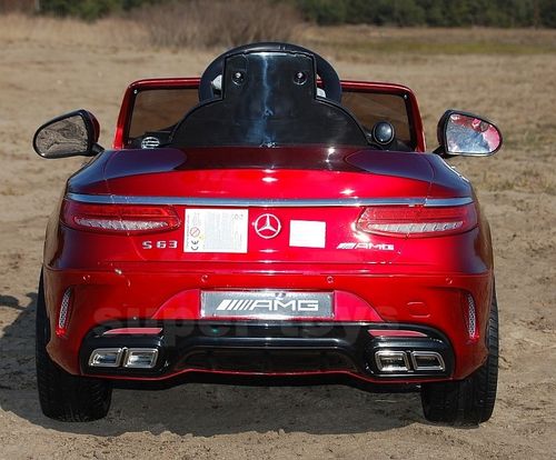 Samochód Mercedes S63 AMG czerwony akum + pilot na Arena.pl