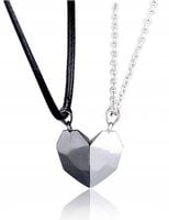 NASZYJNIK MAGNETYCZNY POŁÓWKI DWA SERCA DLA PAR