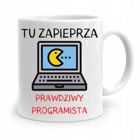 Kubek Prezent Informatyka Programisty Tu Zapieprza Z Nadrukiem Ze Zdjęciem