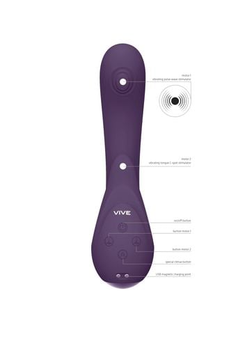 wibrator silikonowy vive miki fioletowy usb na Arena.pl