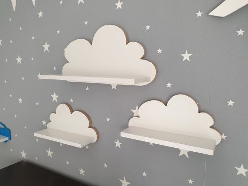 Półka Chmurka zestaw 3 szt. Fantasy - Elegance na Arena.pl