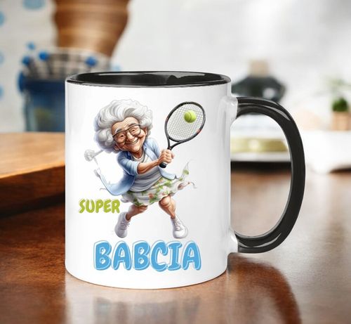 KUBEK Z NADRUKIEM ŚMIESZNY PREZENT DZIEŃ BABCI URODZINY IMIENINY BABCIA na Arena.pl