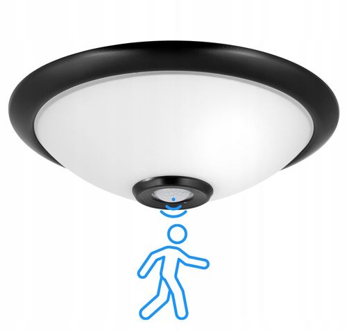 Plafon LED Lampa sufitowa Panel Czujnik ruchu i zmierzchu E27 na Arena.pl