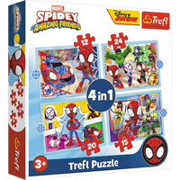 Puzzle - 4w1 (12, 15, 20, 24) - Ekipa Spiday"a - Trefl 34611
