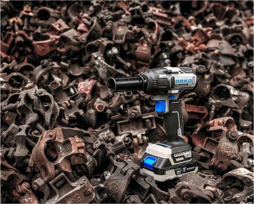 KLUCZ UDAROWY AKUMULATOROWY DO KÓŁ BEZSZCZOTKOWY 1/2" NASADKI 2xAKU 20V na Arena.pl