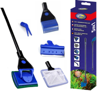 AQUA NOVA Zestaw 5w1 do czyszczenia akwarium czyścik skrobak na glony 5 szt