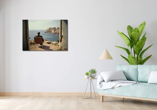 Obraz 90x60cm Samotna Nadmorska Konfrontacja na Arena.pl