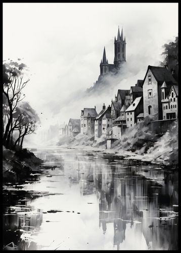 Plakat 67,5x95cm Mglisty Refleks na Arena.pl