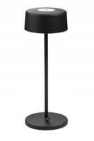 Akumulatorowa lampa stołowa FANCY HOME, czarna
