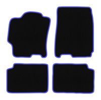 Dywaniki welurowe CARLUX-BLUE Mazda 323 BJ 1998-2003 czarne niebieskie