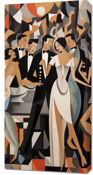 Obraz 50x100cm Bal w Art Deco zdjęcie 1