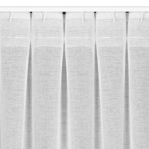 Firana gotowa na taśmie LAYLA 140x300 Eurofirany biała na Arena.pl