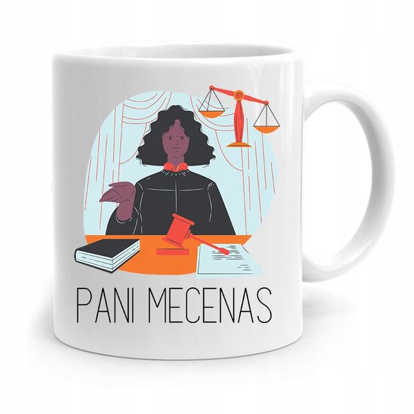 Kubek Dla Prawnika Mecenasa Pani Mecenas Prezent Z Nadrukiem Ze Zdjęciem zdjęcie 1