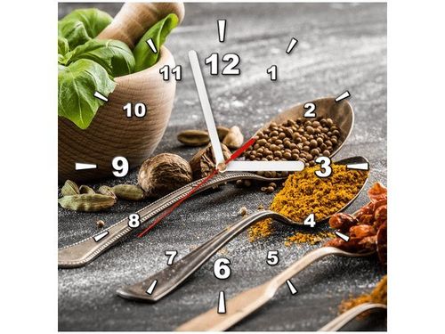 30X30CM ZEGAR PRZYPRAWY OBRAZ DREWNO na Arena.pl