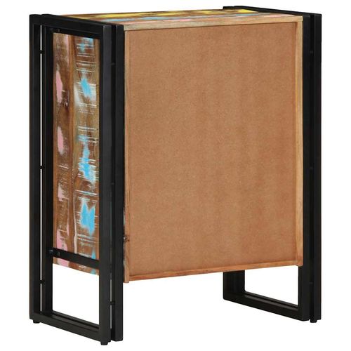 Szafka na buty Czarny 30 x 30 x 40 cm Lite drewno z odzysku na Arena.pl