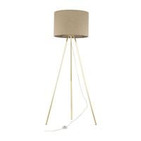 lampa podłogowa trójnóg umberto linen gold 16036 tk lighting