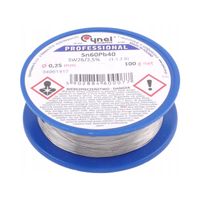 UNIWERSALNA CYNA DO LUTOWANIA Z TOPNIKIEM 2,5% CYNEL DRUT 0,25mm 100g