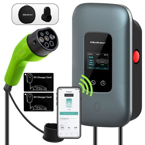 Qoltec Wallbox 22kW Typ 2 WiFi RFID 5m na Arena.pl