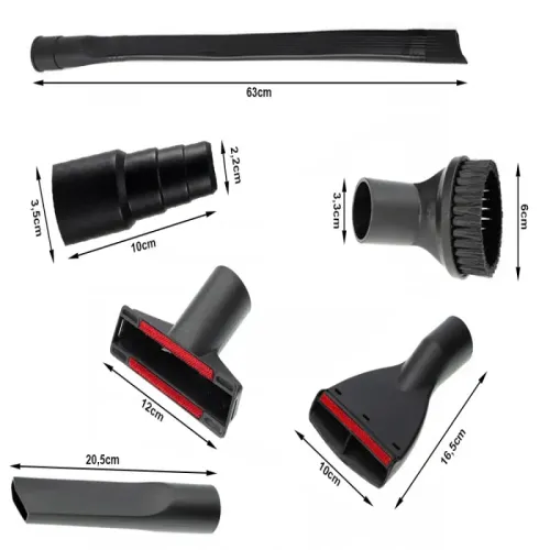 Zestaw uniwersalnych 6 końcówek ssawek do odkurzacza przejściówka na Arena.pl