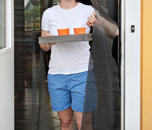 MOSKITIERA SIATKA OWADY DRZWI OBCIĄŻNIKAMI na Arena.pl