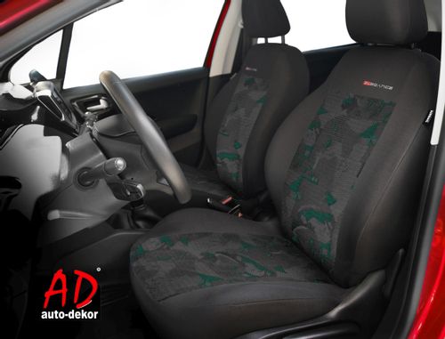 Uniwersalne welurowe pokrowce ELEGANCE ZIELONE do KIA STINGER na Arena.pl