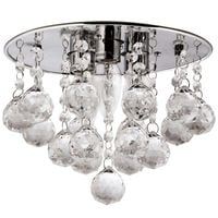 LAMPA sufitowa VEN P-E 1437/3-25 kryształowa OPRAWA glamour plafon crystal przezroczysta