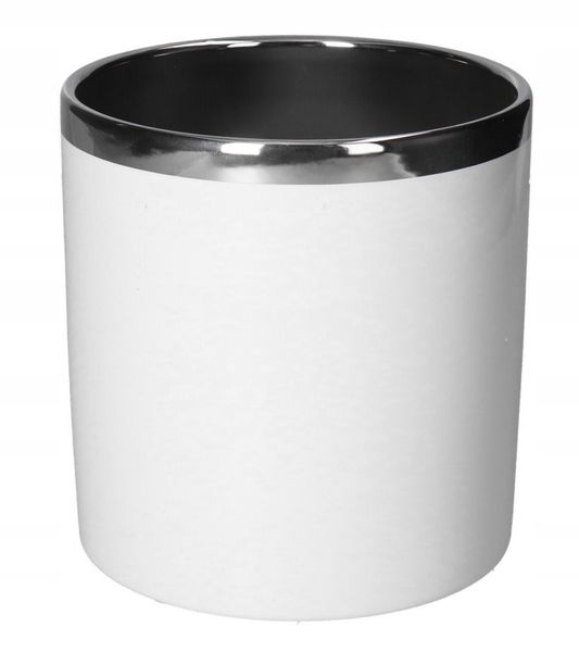 DONICZKA OSŁONKA CERAMICZNA BIAŁA DONICZKI OSŁONKI zdjęcie 1