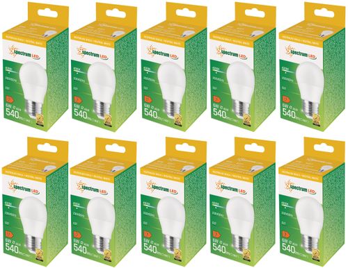Żarówka LED kulka E27 230V 6W neutralna NW WOJ+13757 10 SZTUK SPECTRUM LED na Arena.pl