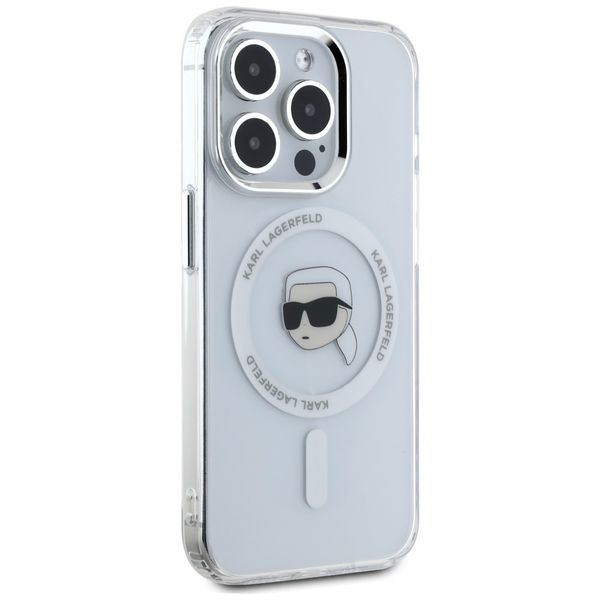 Etui Karl Lagerfeld do iPhone 15 Pro Max, Biały, MagSafe zdjęcie 4