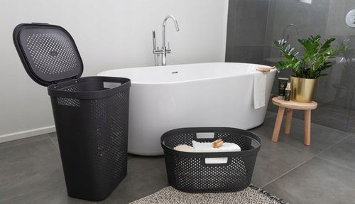 Kosz na Pranie do Magla Ciemny Szary 40L Infinity Curver na Arena.pl