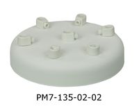 Podsufitka metalowa 7 otworów 135mm kolor biały + biały