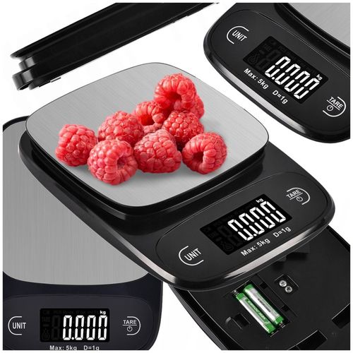 WAGA KUCHENNA ELEKTRONICZNA WYŚWIETLACZ LCD DOTYKOWA PRECYZYJNA 5KG/1G na Arena.pl