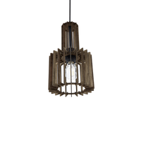 Lampa wisząca ciemne drewno NIARI