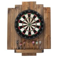 Drewniana Kaskada Osłona Ścienna John Paddle do Darta w Stylu Loftowym - Retro Vintage Silver Uniwersalny